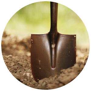 planting shovel circle